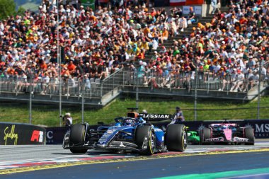  Alexander Albon (THA) - Williams Yarışı - Williams FW47 - Mercedes Formula 1 MSC Seyahatleri sırasında Avusturya Grand Prix 2025, Spielberg, Avusturya, 26 Haziran - 29 Haziran 2025 F1 Dünya Şampiyonası 'nın 11. Raundu