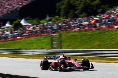  Charles Leclerc (MON) - Scuderia Ferrari - Ferrari SF-25 - Ferrari Formula 1 MSC, Avusturya Grand Prix 2025, Spielberg, Avusturya - 26 Haziran - 29 Haziran 2025 F1 Dünya Şampiyonası 'nın 11.