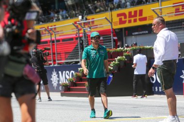  Fernando Alonso (ESP) - Aston Martin Aramco F1 Takımı - Aston Martin AMR25 - Formula 1 MSC Avusturya Grand Prix 2025, Spielberg, Avusturya - 26 Haziran - 29 Haziran 2025 F1 Dünya Şampiyonası 'nın 11.