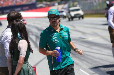  Fernando Alonso (ESP) - Aston Martin Aramco F1 Takımı - Aston Martin AMR25 - Formula 1 MSC Avusturya Grand Prix 2025, Spielberg, Avusturya - 26 Haziran - 29 Haziran 2025 F1 Dünya Şampiyonası 'nın 11.