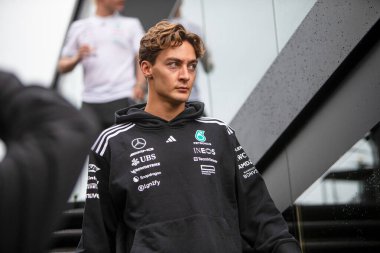  George Russell (GBR) - Mercedes-AMG PETRONAS F1 Takımı - Mercedes W16 - Mercedes E Performansı Formula 1 sırasında Heineken Hollanda Grand Prix 2025, Zandvoort, Hollanda, 28 - 31 Ağustos 2025 F1 Dünya Şampiyonası 15.