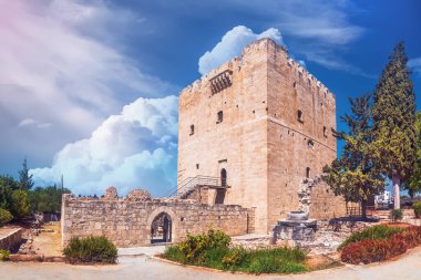 Kolossi Castle in the Limassol area. Sights of Cyprus
