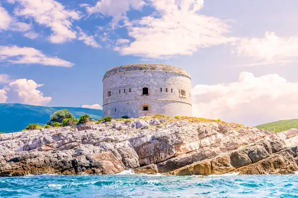 Fortaleza Arza Península Lústica Montenegro Fotos De Bancos De Imagens