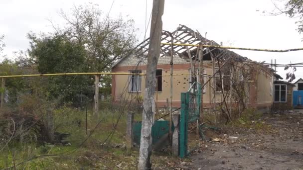 Ukrayna Savaş Rus Işgali Ukrayna Sivil Halkın Terörü Savaş Suçu — Stok video
