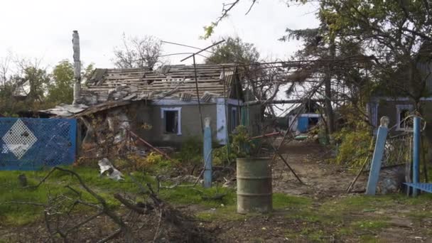 Ukrayna Savaş Rus Işgali Ukrayna Sivil Halkın Terörü Savaş Suçu — Stok video