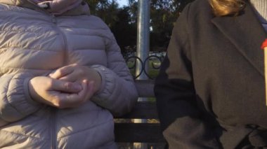 Ukrayna. Sonbahar akşamı. Gün batımı. Şehir Parkı. İş gününün sonunda. 