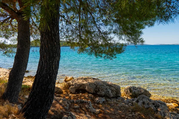 크로아티아 아드리 아해의 해변입니다 시즌이다 인기있는 축일목적지 — 스톡 사진