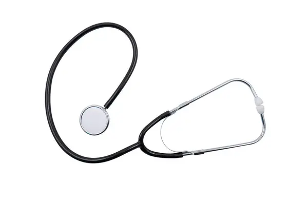 Stethoscope Isolated White Background Medical Diagnostic Concept Stethoscope Medical Device — Stock Photo, Image