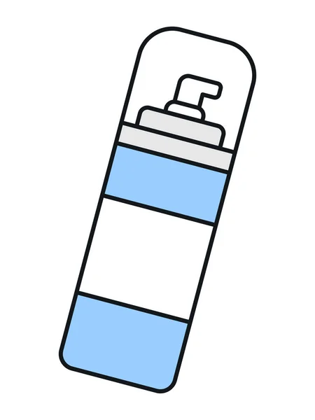 Rasierschaum Flüssigseife Spray Antiseptisch Verpackung Mit Spender Einfache Flache Vektordarstellung — Stockvektor