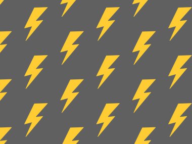 Cartoon lightning pattern. Vector illustration.	