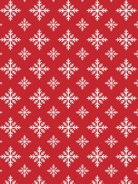 Kesintisiz kar tanesi desen. Vektör çizim.