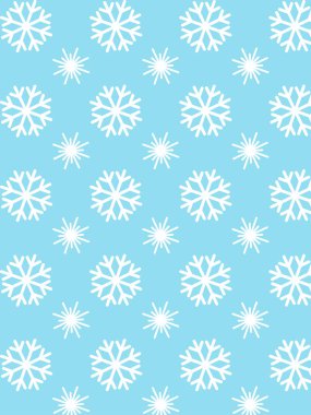 Kesintisiz kar tanesi desen. Vektör çizim.