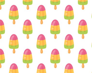 Dondurma kalıbı. Düz biçimli vektör illüstrasyonu.