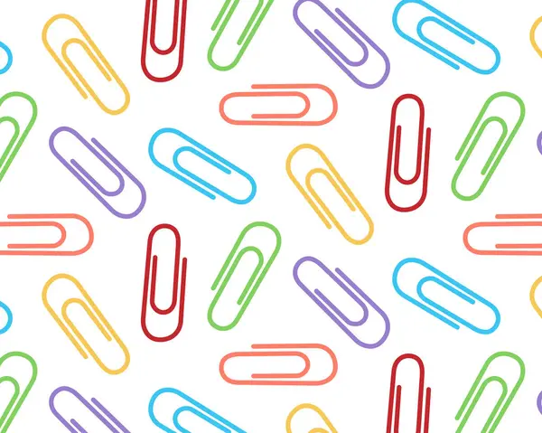 Çok renkli ataçların deseni. Vektör illüstrasyonu.