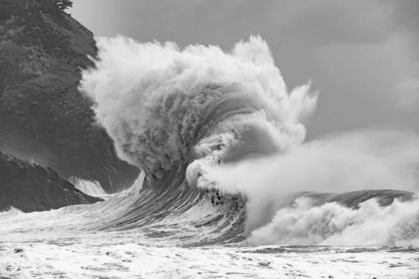Мыс Разочарование Является Популярным Местом Драматических Фотографий Волны Время Тихоокеанских — стоковое фото
