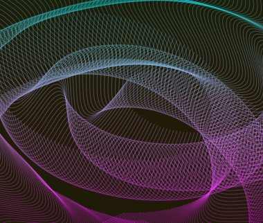 Soyut Satır 2 'nin Dijital Boyaması