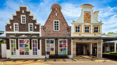 Malacca, Malaysia - November 19, 2024 - Traditional Exterior Shop Design at Freeport A'Famosa Outlet Alor Gajah Melaka  clipart