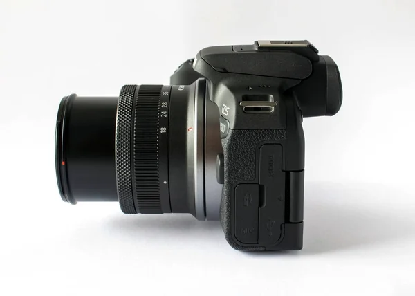 Irpen Ukraine Září 20222 Camera Canon Eos R10 Otevřenou Čočkou — Stock fotografie