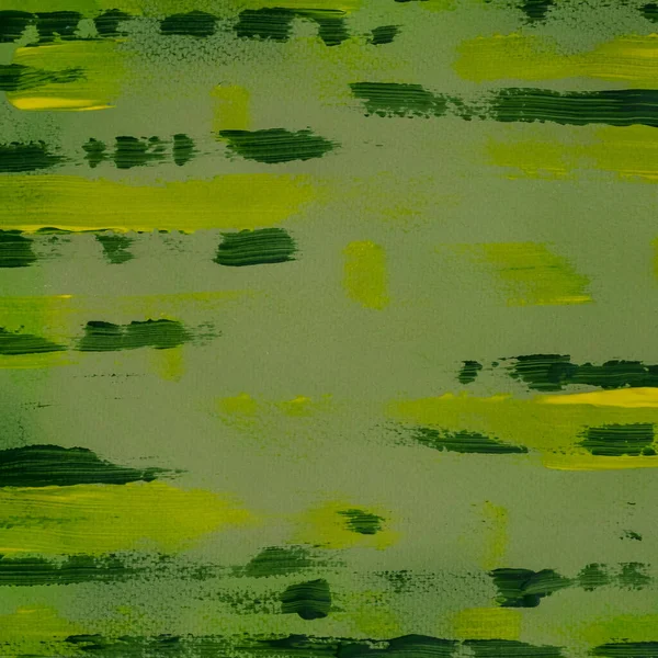 Zelená Žlutá Textura Směs Technik Abstraktní Umělecké Zázemí Malování Akrylem — Stock fotografie