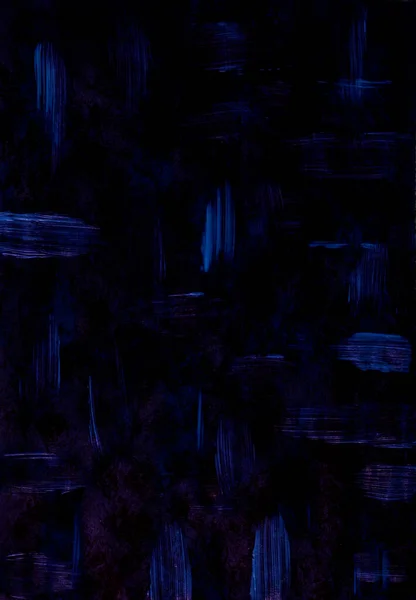 A black painting with dark blue and pink brushstrokes. Geometric design, modern art, minimalism. Beautiful oil painting by an artist, textured wall.