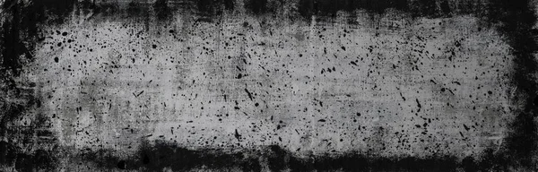 Black White Grunge Background Spray Paint Banner Panorama Shape Design — Fotografia de Stock