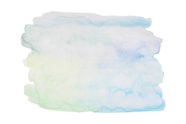 Abstract Watercolor Aquarelle Background Design Element Blue Green Light Pastel — Foto Stock