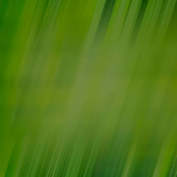 Green abstract background with diagonal lines. Blur in motion, square photo.