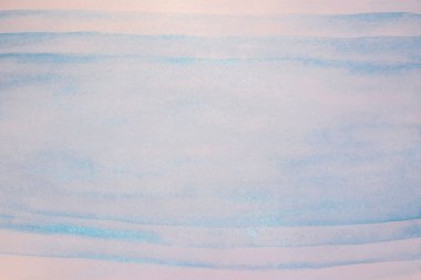 Abstract blue watercolor background with microglitter. Water or sea effect
