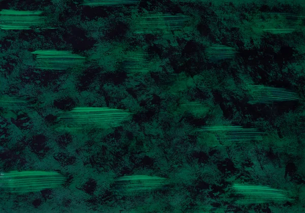 Green Black Abstract Textured Hand Drawn Pattern — Fotografia de Stock
