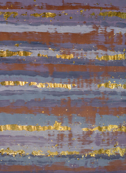 Abstract oil vertical pattern with horizontal stripes. Brown, gray and gold