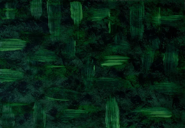 Green Black Abstract Textured Hand Drawn Pattern — Stock fotografie