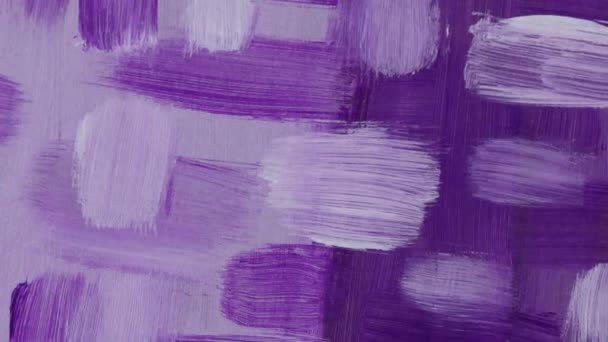 Model Abstract Violet Strălucitor Constând Din Lovituri Vopsea Ulei Violet — Videoclip de stoc