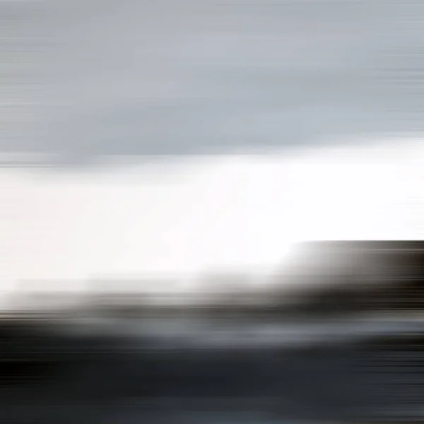 灰色的 黑色的 白色的风景在一个模糊的运动 — 图库照片