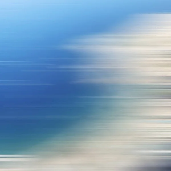 无人机在模糊运动中的海岸线视图 — 图库照片