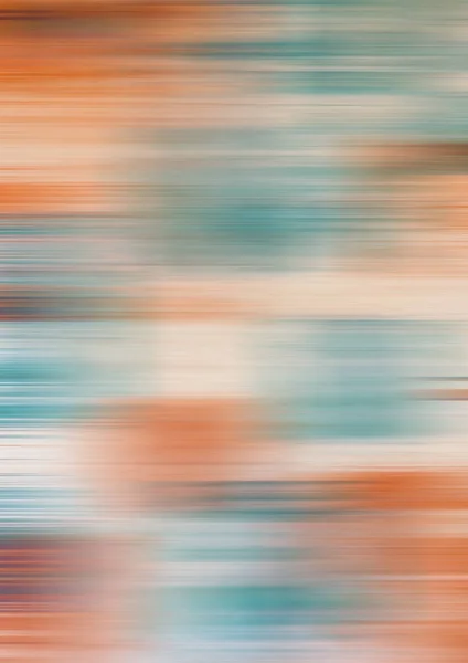 Orange Turquoise Spots Beige Background Blurred Motion — Stock Photo, Image