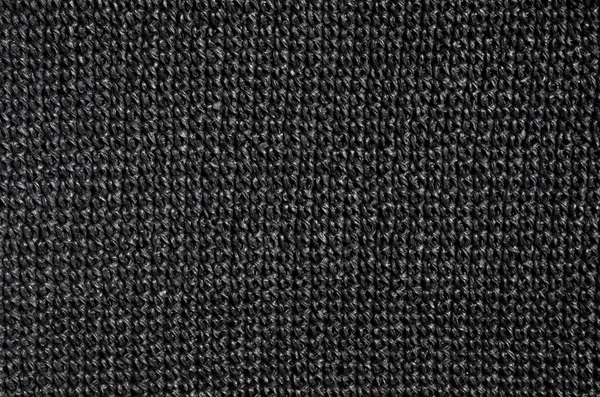 Crochet Pattern Black Raffia Wicker Texture Background — Stock Photo, Image