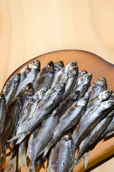Витік Або Шемая Суха Риба Керамічній Тарілці Дуже Смачна Жирна — стокове фото