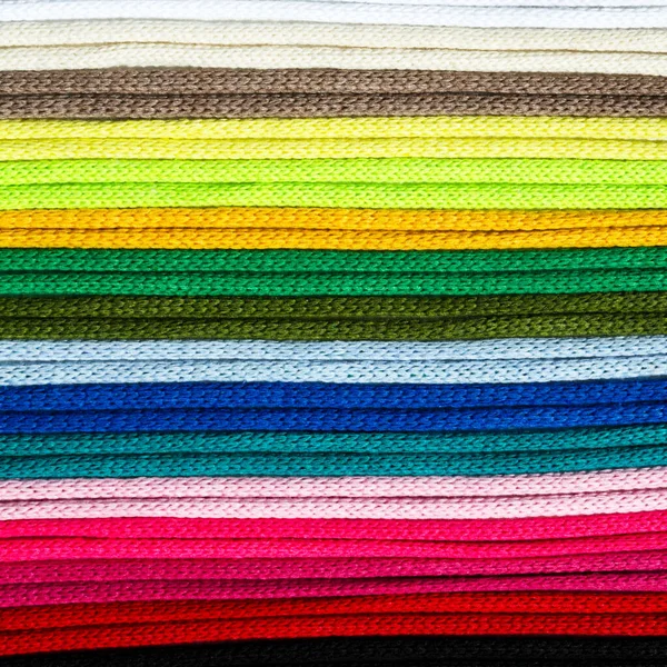 Fios Turcos Uma Paleta Brilhante Fios Algodão Multicoloridos Para Macrame — Fotografia de Stock