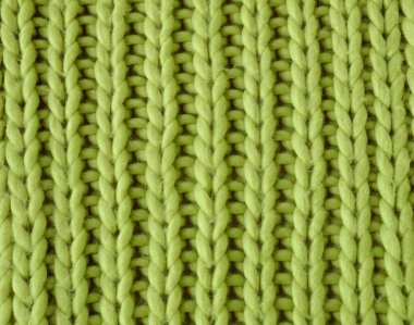 Olivengarn 'daki Strickmuster. Synthetische Fasern, Dreidimensionales Toplayın.