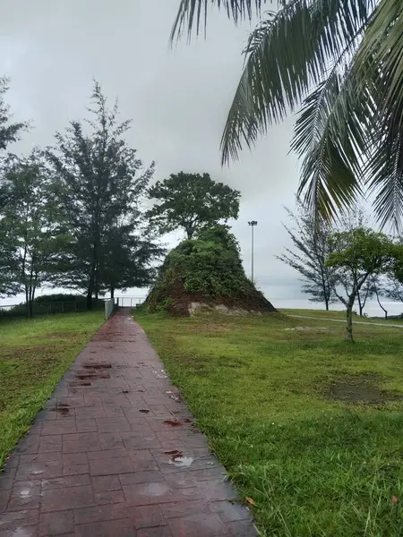 Bu, geleneksel Malezya atıştırmalıklarıyla dolu küçük beyaz bir kasenin fotoğrafı. Kuih-muih olarak bilinir..