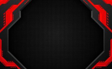 Abstract dark gaming technology futuristic gui banner backdrop