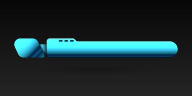 Ekran yayın başlığı için soyut neon mavi alt üçüncü pankart