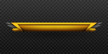 Oyun UI Tasarımları için Altın Sarı Oyun Başlığı Üçüncü Bayrağın Altında