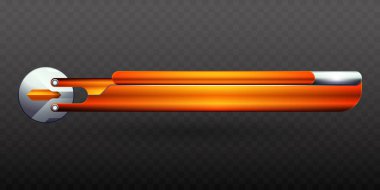 Video Yayın Sunumları için Soyut Turuncu ve Gümüş Renkli Alt Üçüncü Ekran Başlığı