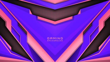 eSports, Streaming Banners ve Game Posterleri için Mor ve Pembe Oyun Arkaplanı