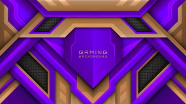 Çağdaş Oyun Arkaplanı Indigo ve Beige, Astar ve Oyuncular için Soyut Esports Arkaplanı