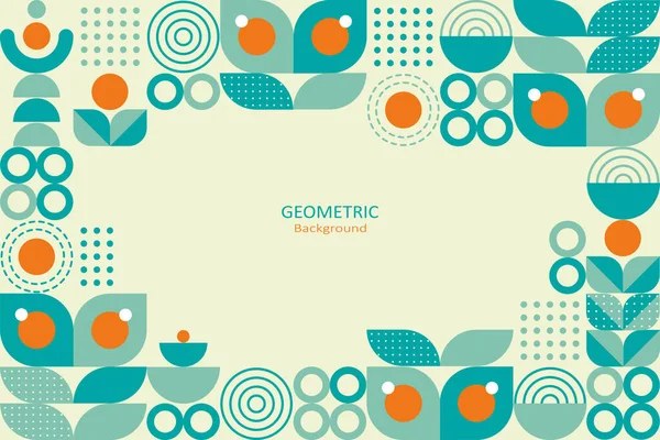 Geometrische Abstrakte Hintergrund Flache Mosaik Design Mit Der Einfachen Form — Stockvektor