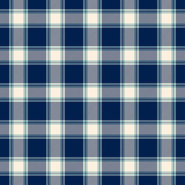 Koyu mavi ve bej renkli, turkuaz çizgileri olan kusursuz ekose desenli. Tasarım, çizgilerin kesişen karelerinden oluşuyor. Klasik bir tartan görünümü yaratıyor..