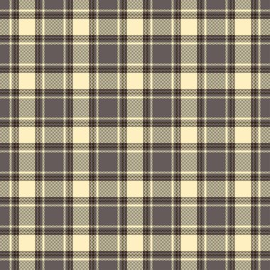 Koyu kahverengi, bej, krem ve hardal sarısı tonlarıyla kesişen klasik ekoseli desenler sıcak ve geleneksel bir tekstil tasarımı yaratıyor..