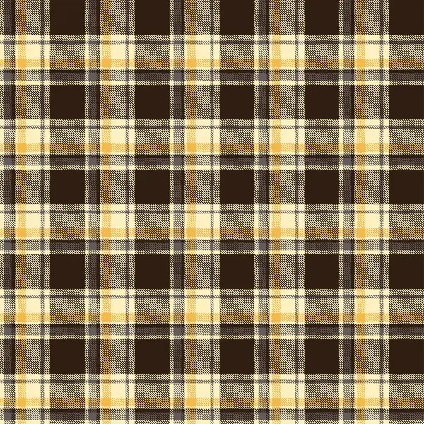 Koyu kahverengi, bej, krem ve hardal sarısı tonlarıyla kesişen klasik ekoseli desenler sıcak ve geleneksel bir tekstil tasarımı yaratıyor..
